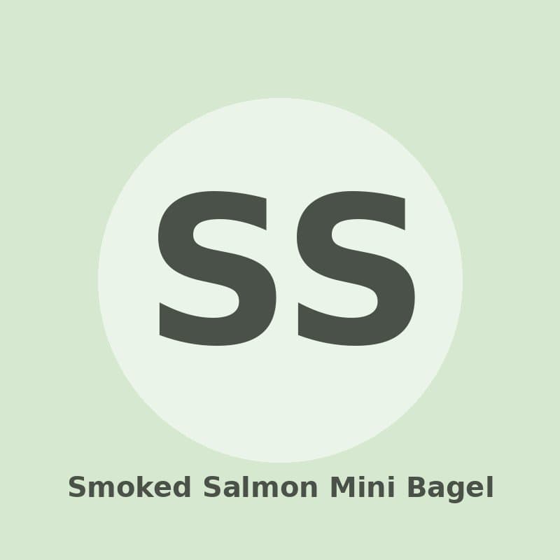Smoked Salmon Mini Bagel